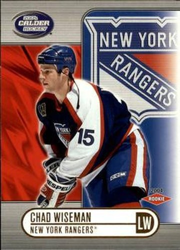 #128 Chad Wiseman - New York Rangers - 2003-04 Pacific Calder Hockey