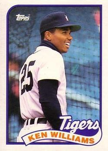 #129T Ken Williams - Detroit Tigers - 1989 Topps Traded Baseball