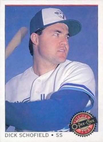 #129 Dick Schofield - Toronto Blue Jays - 1993 O-Pee-Chee Premier Baseball