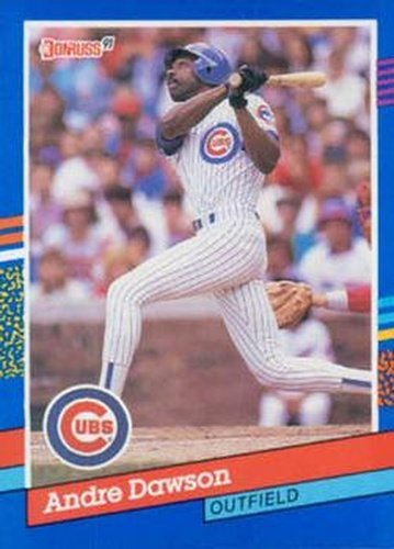 #129 Andre Dawson - Chicago Cubs - 1991 Donruss Baseball