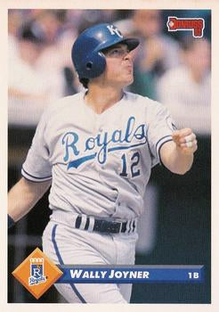 #129 Wally Joyner - Kansas City Royals - 1993 Donruss Baseball