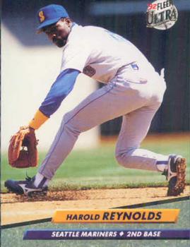 #129 Harold Reynolds - Seattle Mariners - 1992 Ultra Baseball
