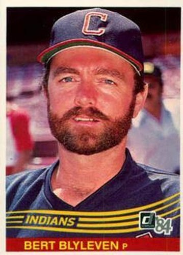 #129 Bert Blyleven - Cleveland Indians - 1984 Donruss Baseball
