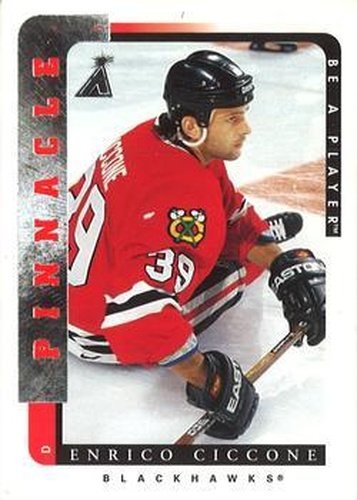 #129 Enrico Ciccone - Chicago Blackhawks - 1996-97 Pinnacle Be a Player Hockey