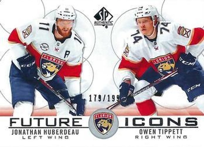 #129 Jonathan Huberdeau / Owen Tippett - Florida Panthers - 2020-21 SP Authentic Hockey