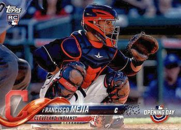 #129 Francisco Mejia - Cleveland Indians - 2018 Topps Opening Day Baseball