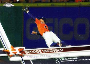 #129 George Springer - Houston Astros - 2017 Topps Chrome Baseball