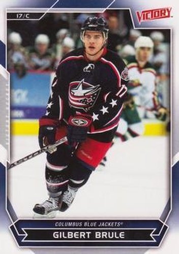 #129 Gilbert Brule - Columbus Blue Jackets - 2007-08 Upper Deck Victory Hockey
