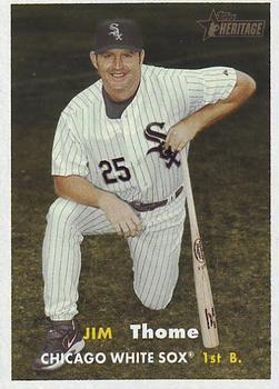 #129 Jim Thome - Chicago White Sox - 2006 Topps Heritage Baseball