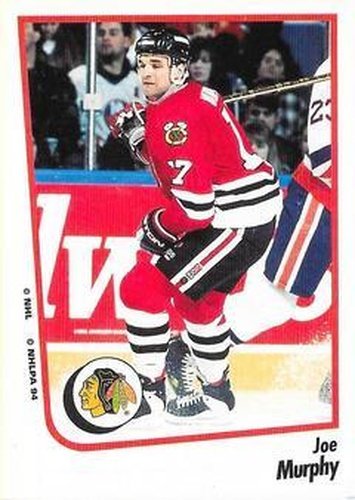 #129 Joe Murphy - Chicago Blackhawks - 1994-95 Panini Hockey Stickers