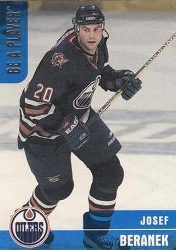 #129 Josef Beranek - Edmonton Oilers - 1999-00 Be a Player Memorabilia Hockey