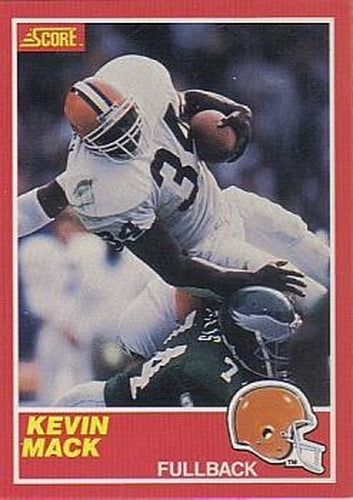 #129 Kevin Mack - Cleveland Browns - 1989 Score Football