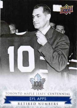 #129 Syl Apps - Toronto Maple Leafs - 2017 Upper Deck Toronto Maple Leafs Centennial Hockey