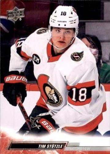 #129 Tim Stutzle - Ottawa Senators - 2022-23 Upper Deck Hockey