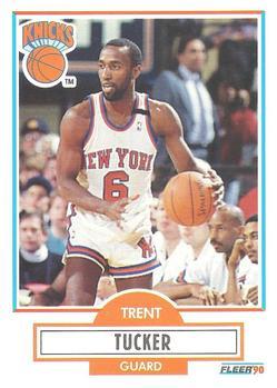 #129 Trent Tucker - New York Knicks - 1990-91 Fleer Basketball