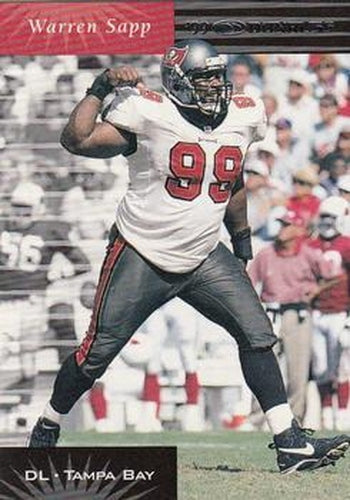 #129 Warren Sapp - Tampa Bay Buccaneers - 1999 Donruss Football