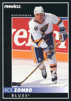 #129 Rick Zombo - St. Louis Blues - 1992-93 Pinnacle Canadian Hockey