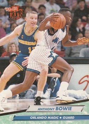 #129 Anthony Bowie - Orlando Magic - 1992-93 Ultra Basketball