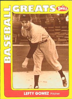 #129 Lefty Gomez - New York Yankees - 1991 Swell Baseball Greats