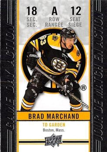 #GDA-12 Brad Marchand - Boston Bruins - 2018-19 Upper Deck Tim Hortons Hockey - Game Day Action
