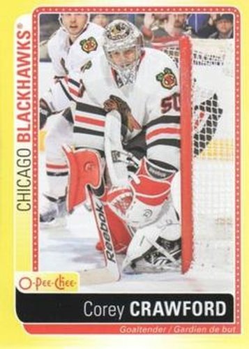 #S-CC Corey Crawford - Chicago Blackhawks - 2013-14 O-Pee-Chee Hockey - Stickers