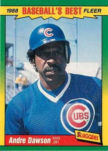 #12 Andre Dawson - Chicago Cubs - 1988 Fleer Baseball's Best Sluggers vs Pitchers