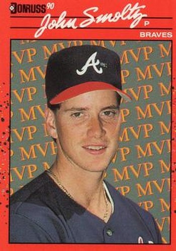 #BC-12 John Smoltz - Atlanta Braves - 1990 Donruss Baseball - Bonus MVP's