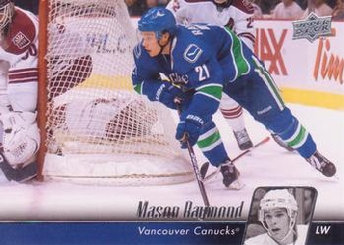 #12 Mason Raymond - Vancouver Canucks - 2010-11 Upper Deck Hockey