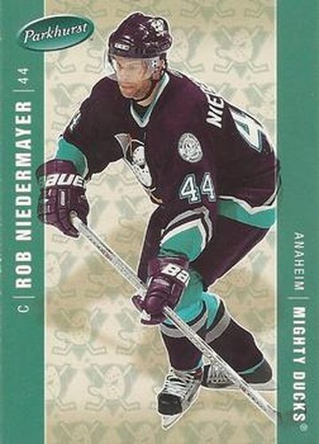 #12 Rob Niedermayer - Anaheim Mighty Ducks - 2005-06 Parkhurst Hockey
