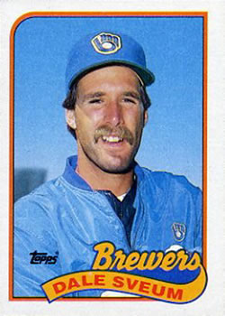 #12 Dale Sveum - Milwaukee Brewers - 1989 Topps Baseball