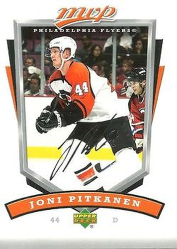 #212 Joni Pitkanen - Philadelphia Flyers - 2006-07 Upper Deck MVP Hockey