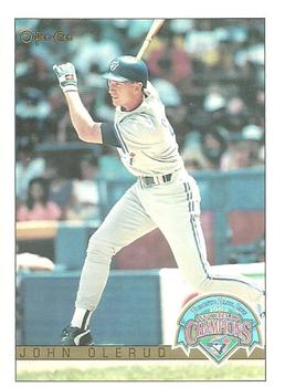 #12 John Olerud - Toronto Blue Jays - 1993 O-Pee-Chee Baseball - World Champions