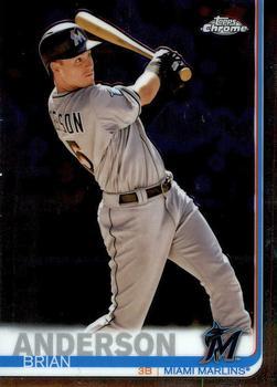 #12 Brian Anderson - Miami Marlins - 2019 Topps Chrome Baseball