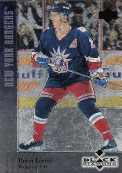 #12 Brian Leetch - New York Rangers - 1996-97 Upper Deck Black Diamond Hockey