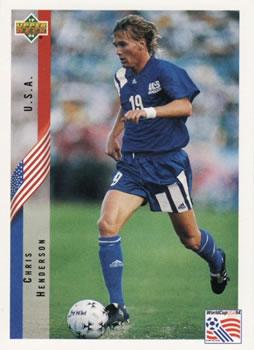 #12 Chris Henderson - USA - 1994 Upper Deck World Cup Contenders English/Spanish Soccer