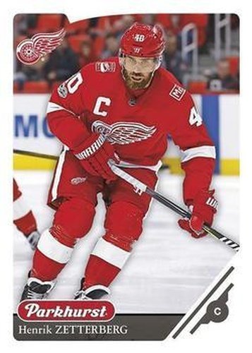 #12 Henrik Zetterberg - Detroit Red Wings - 2018-19 Parkhurst Hockey