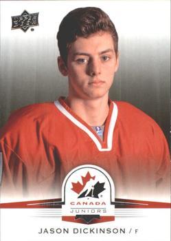 #12 Jason Dickinson - Canada - 2014-15 Upper Deck Team Canada Juniors Hockey