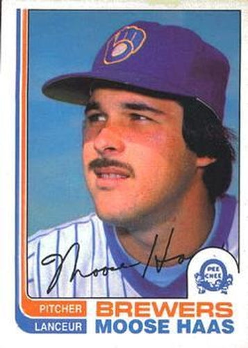 #12 Moose Haas - Milwaukee Brewers - 1982 O-Pee-Chee Baseball