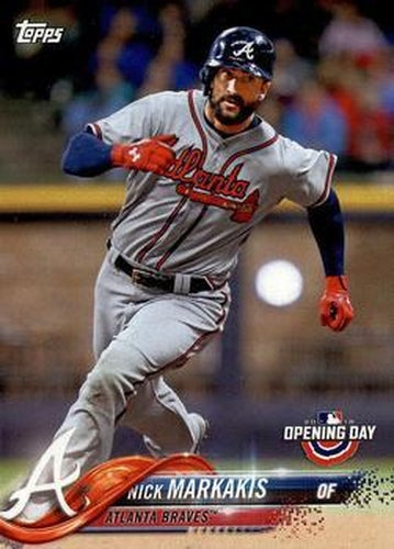 #12 Nick Markakis - Atlanta Braves - 2018 Topps Opening Day Baseball
