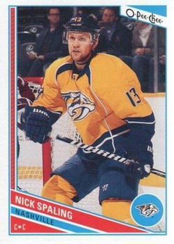 #12 Nick Spaling - Nashville Predators - 2013-14 O-Pee-Chee Hockey