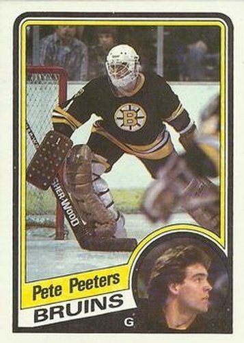 #12 Pete Peeters - Boston Bruins - 1984-85 Topps Hockey