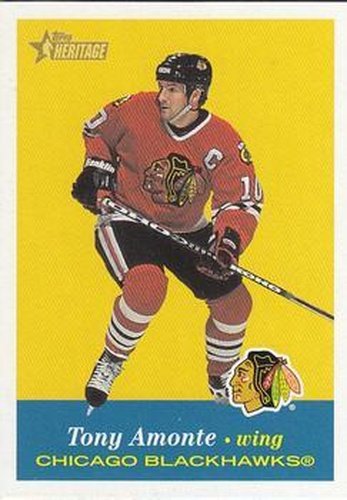 #12 Tony Amonte - Chicago Blackhawks - 2001-02 Topps Heritage Hockey