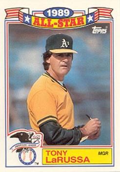 #12 Tony LaRussa - Oakland Athletics - 1990 Topps Baseball - Glossy All-Stars