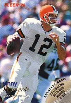 #12 Vinny Testaverde - Baltimore Ravens - 1996 Fleer Football