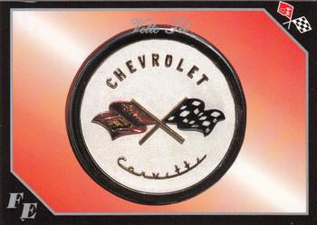 #12 Corvette Flag Emblem # 1 of 16 - 1991 Collect-A-Card Vette Set