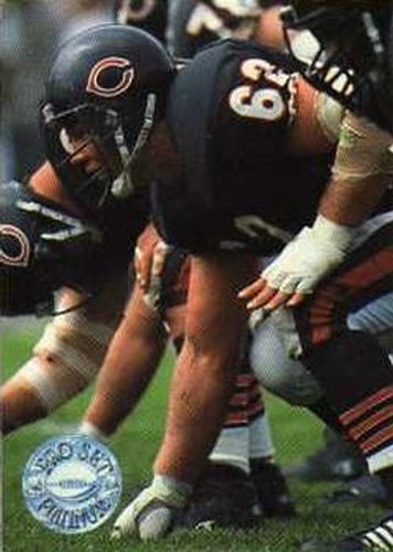 #12 Mark Bortz - Chicago Bears - 1991 Pro Set Platinum Football