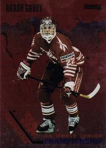 #12 Aaron Gavey Canada - 1993-94 Donruss Hockey - 1994 World Junior Championship Canada