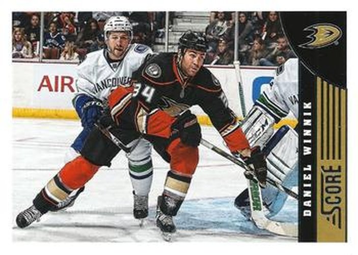 #12 Daniel Winnik - Anaheim Ducks - 2013-14 Score Hockey