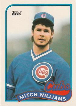 #130T Mitch Williams - Chicago Cubs - 1989 Topps Traded Baseball