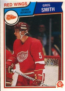 #130 Greg Smith - Detroit Red Wings - 1983-84 O-Pee-Chee Hockey
